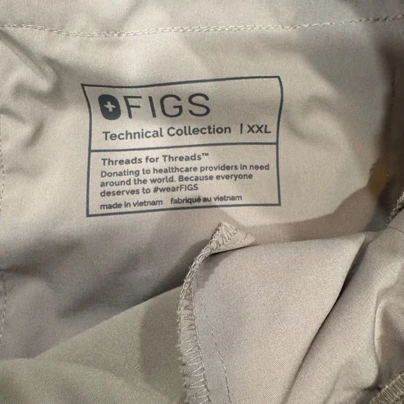 FIGS Technical Collection Cargo Scrub Pants Drawstring XXL - Picture 5 of 7